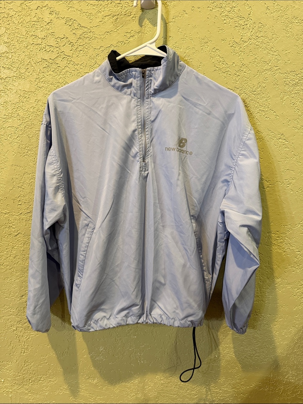 New Balance Light Blue Half-Zip Windbreaker Jacket